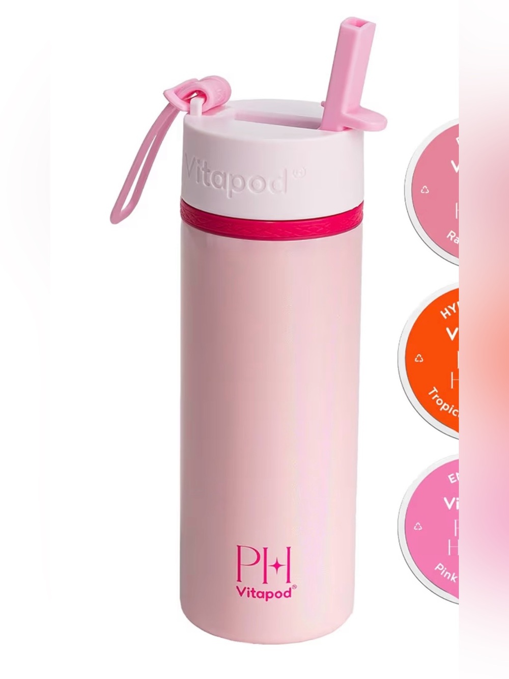 Vitapod Pink Pearlescent Water Bottle